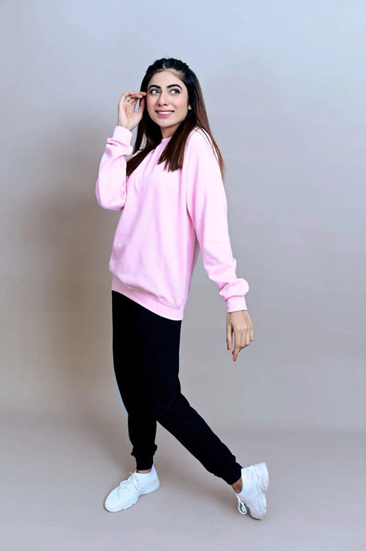 Unisex Winter Basic Sweatshirt . Pink