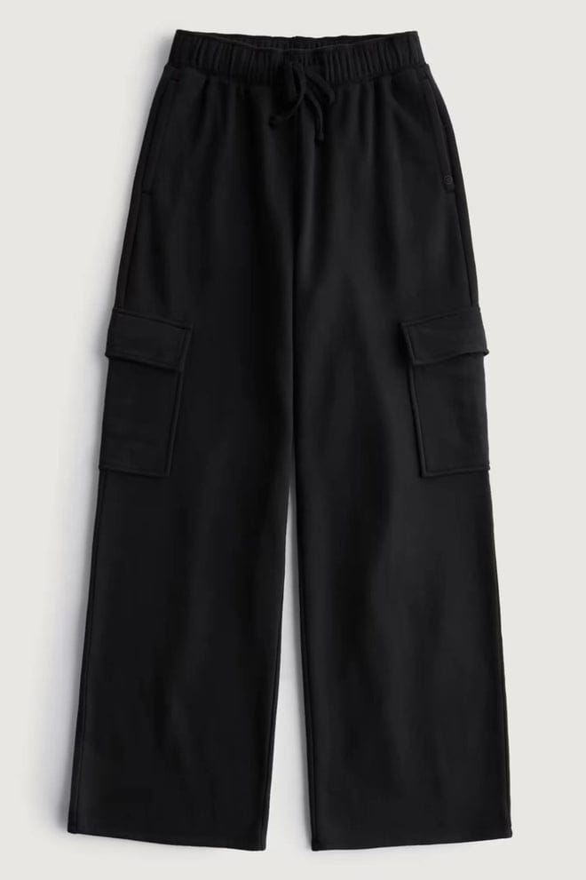 Women's Cargo High Waisted Wide Leg Athletic Trouser