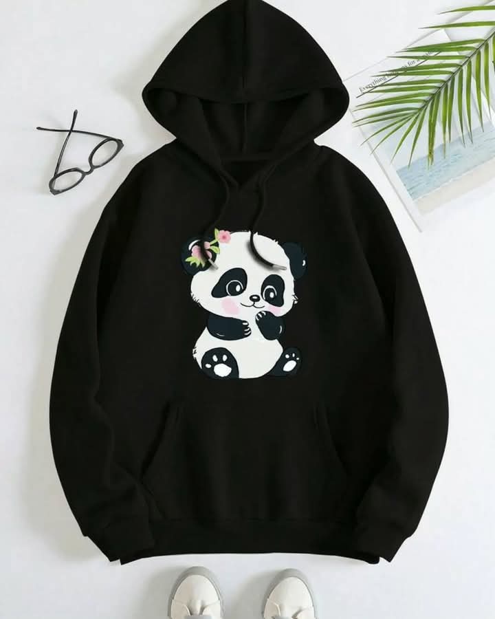 Women Stylish Cartoon Print Hoodie...