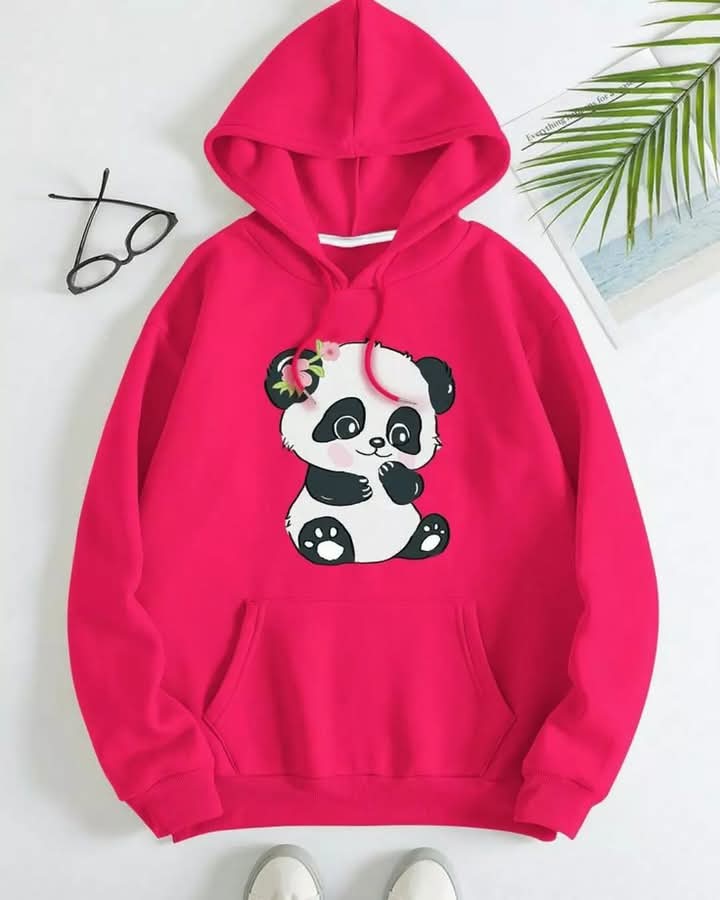 Women Stylish Cartoon Print Hoodie...