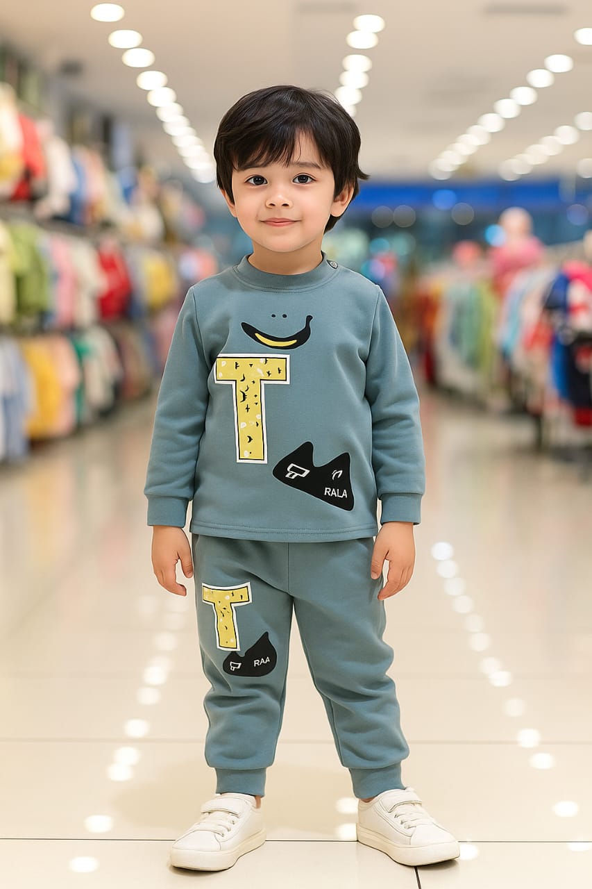 Fashion Style Printed Kids Winter Suit