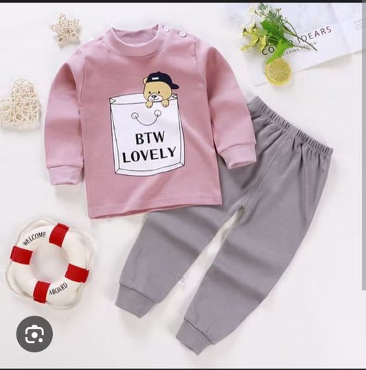 Fashion Style Printed Kids Winter Suit