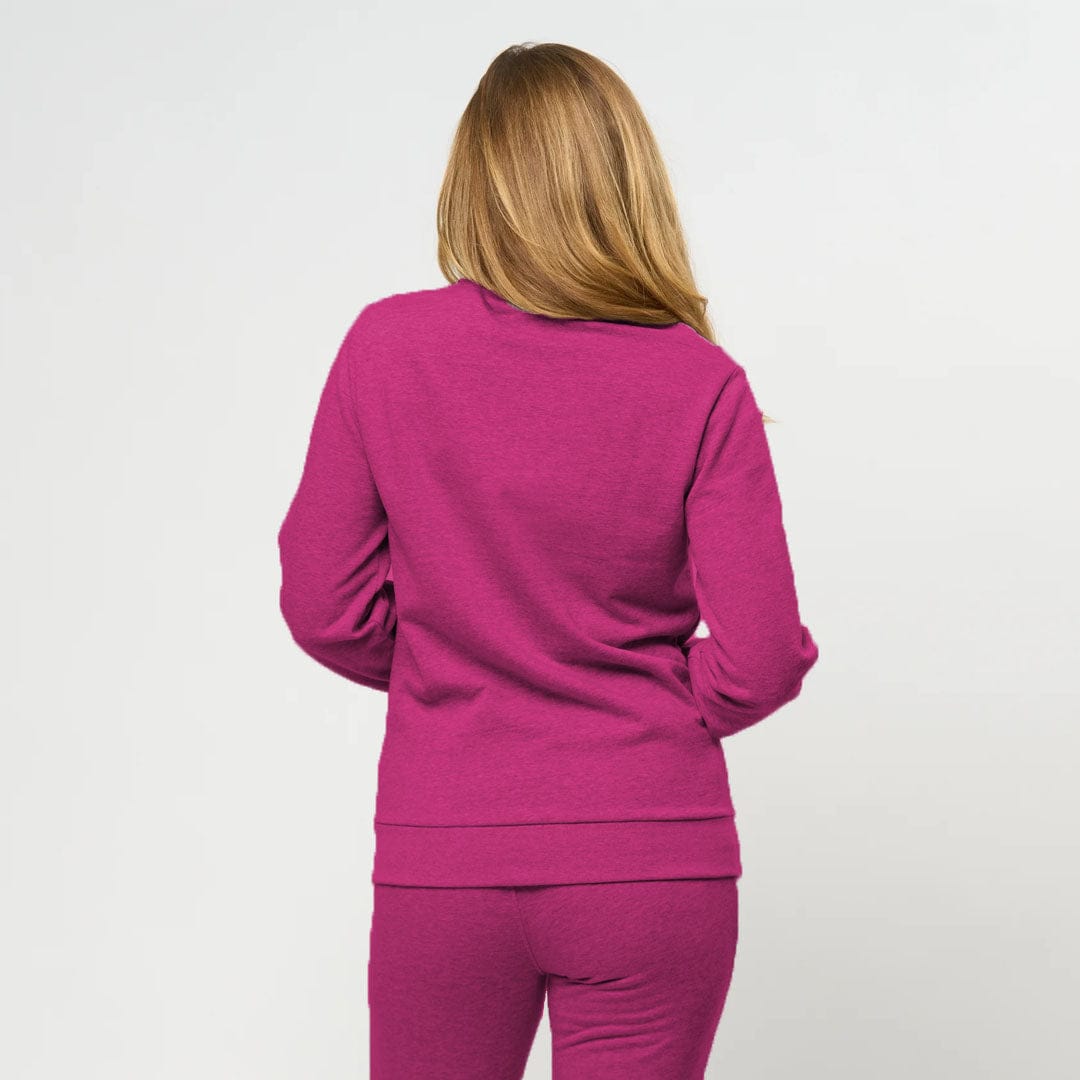 Polo Asn Women Crew Neck Lite Purple  Shirt for Winter