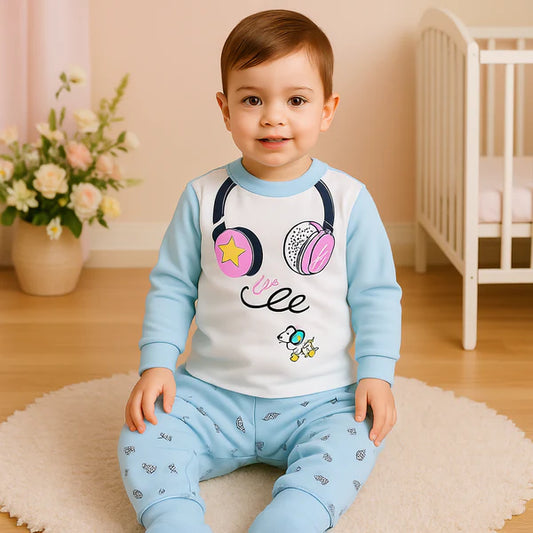 Sky Headphone Printed Kids Winter Suit ( Each ) 