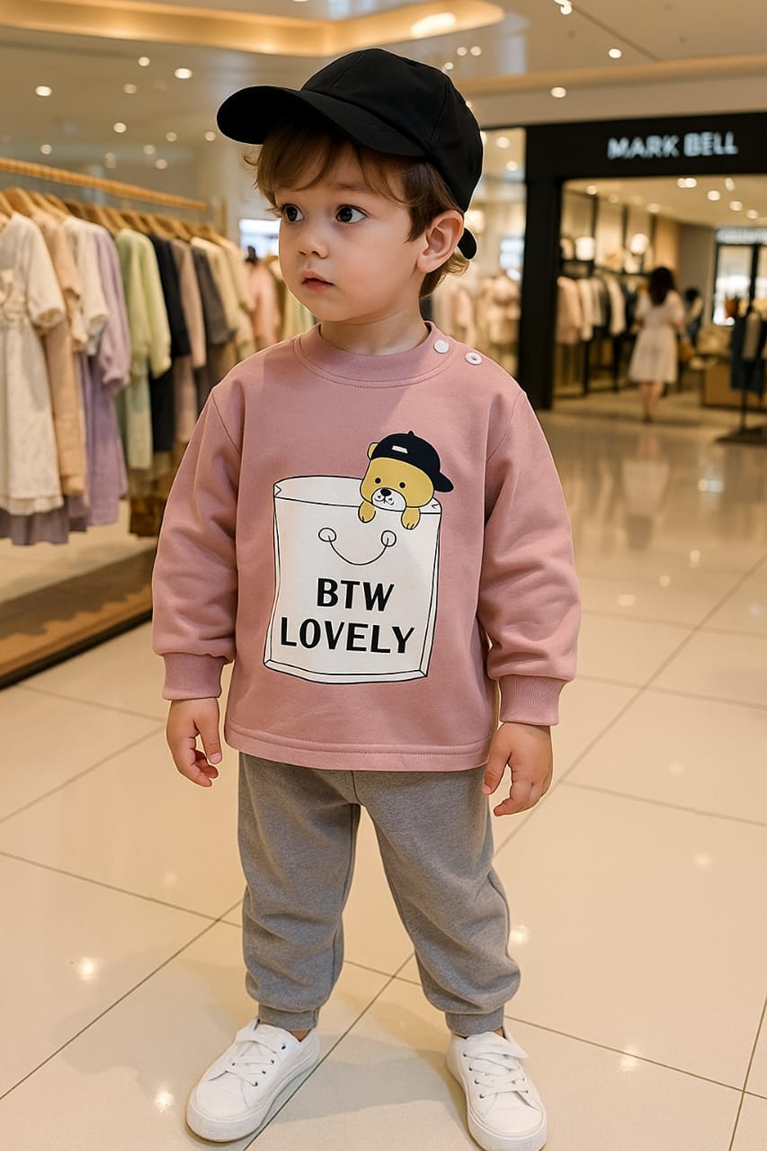 Fashion Style Printed Kids Winter Suit