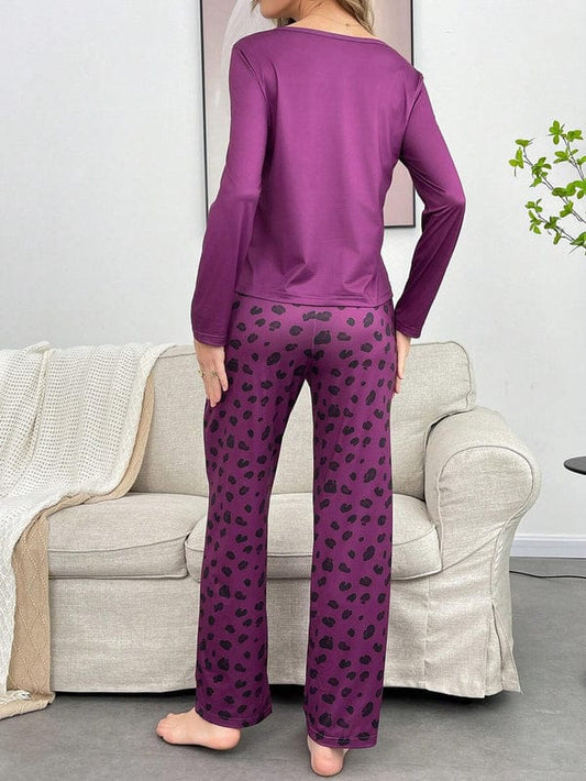 Leopard Skin Printed Night Suit
