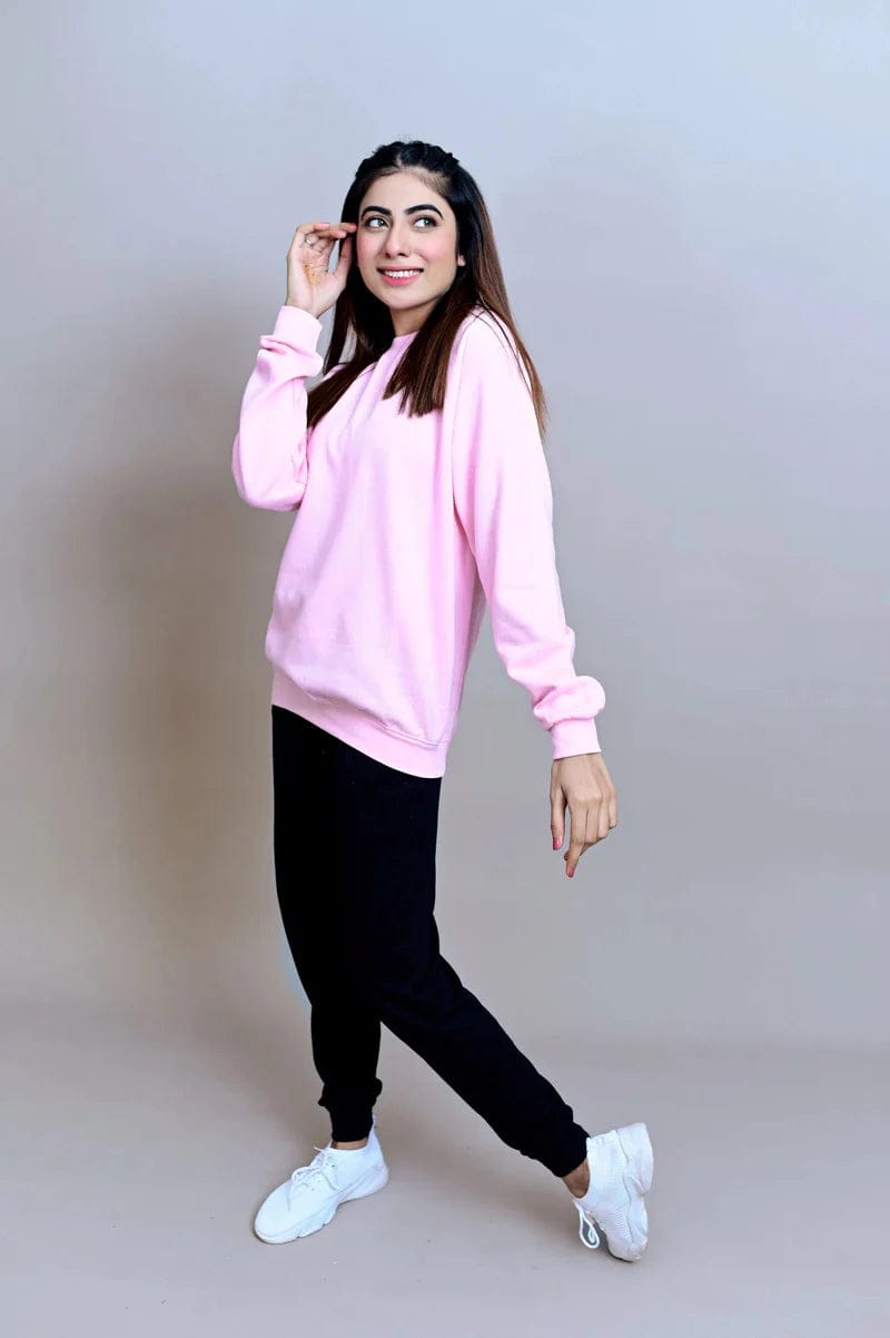 Unisex Winter Basic Sweatshirt . Pink