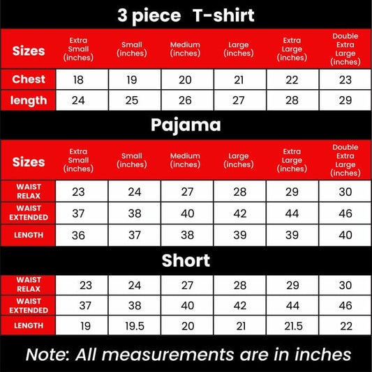 Women 3 Pes Night Wear Comfort Digital Print Suit