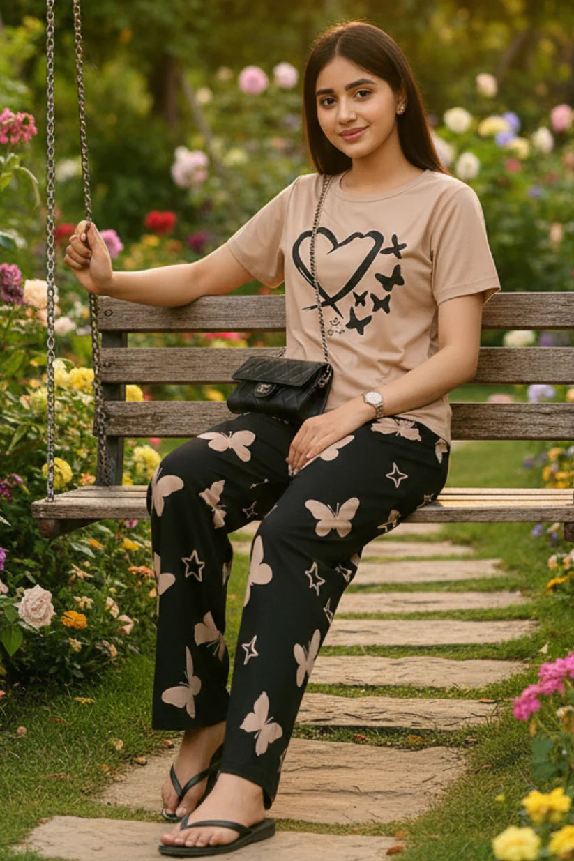 Heart & Butterfly PJs SET