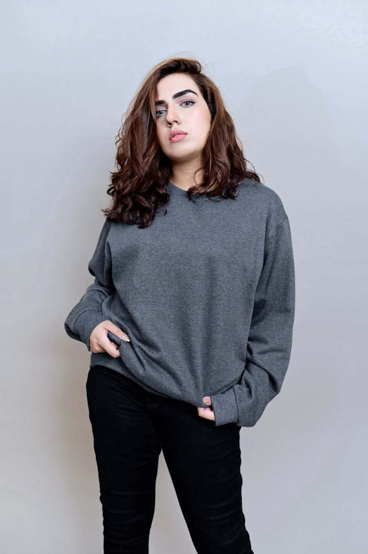 Unisex Winter Basic Sweatshirt - Gray