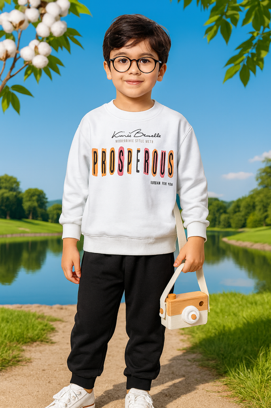 Fashion Style Printed Kids Winter Suit